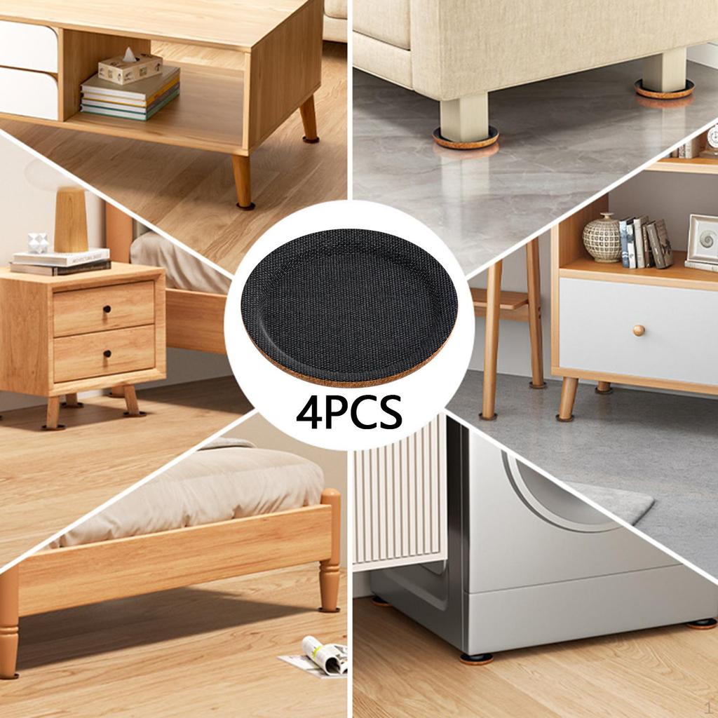 4 Möbelgleiter Bodenschoner für Hartholzoberflächen