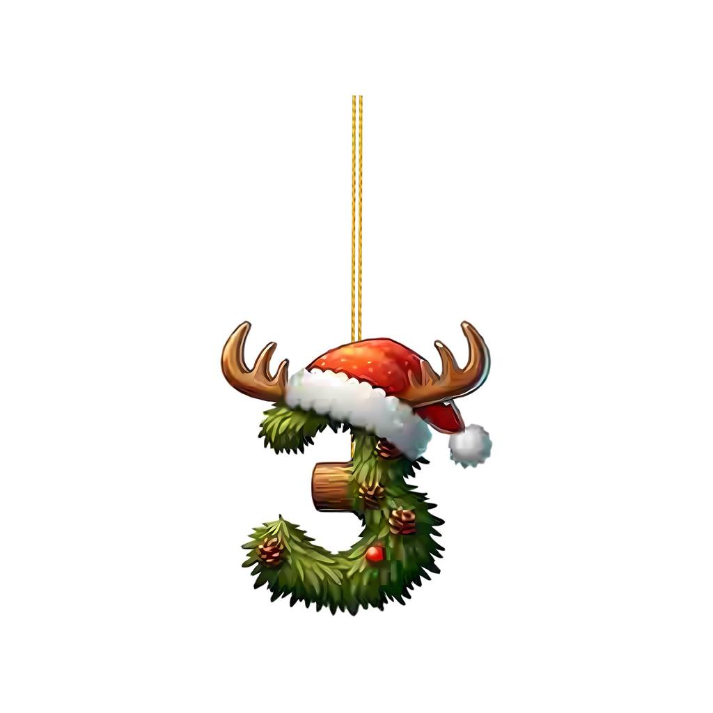 26 Letter,Christmas,Ornaments,Acrylic,1