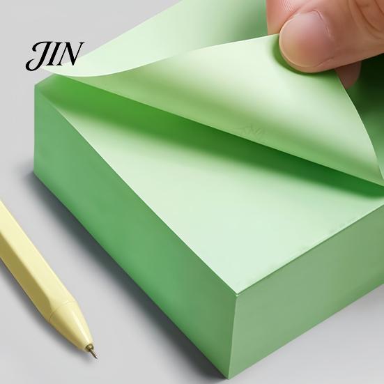 Desktop Decoration Notes Stick Notes, 3x3in Self-Stick Note Pads, 300 Sheets Adhesive Office Memo Pads for Reminder, Office, School Supplies Paper