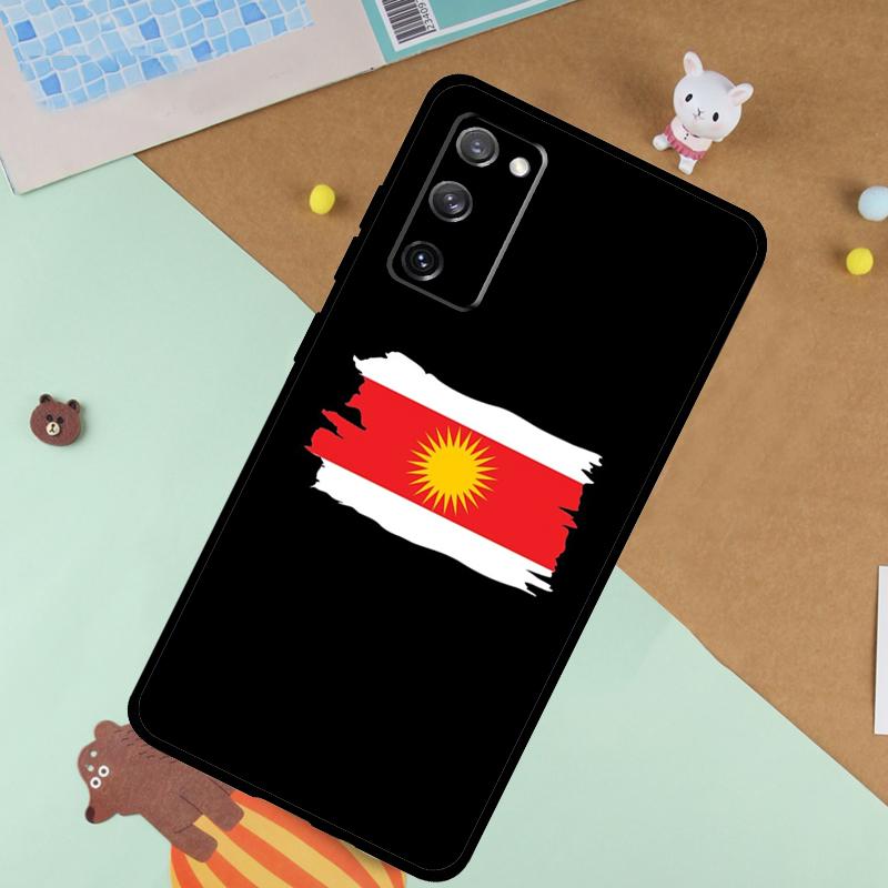 Étui souple Drapeau Yézidi Pour Samsung Galaxy S24 Ultra S9 S10 S20 S22 S23 Plus S21 FE S25 Ultra Housse Funda