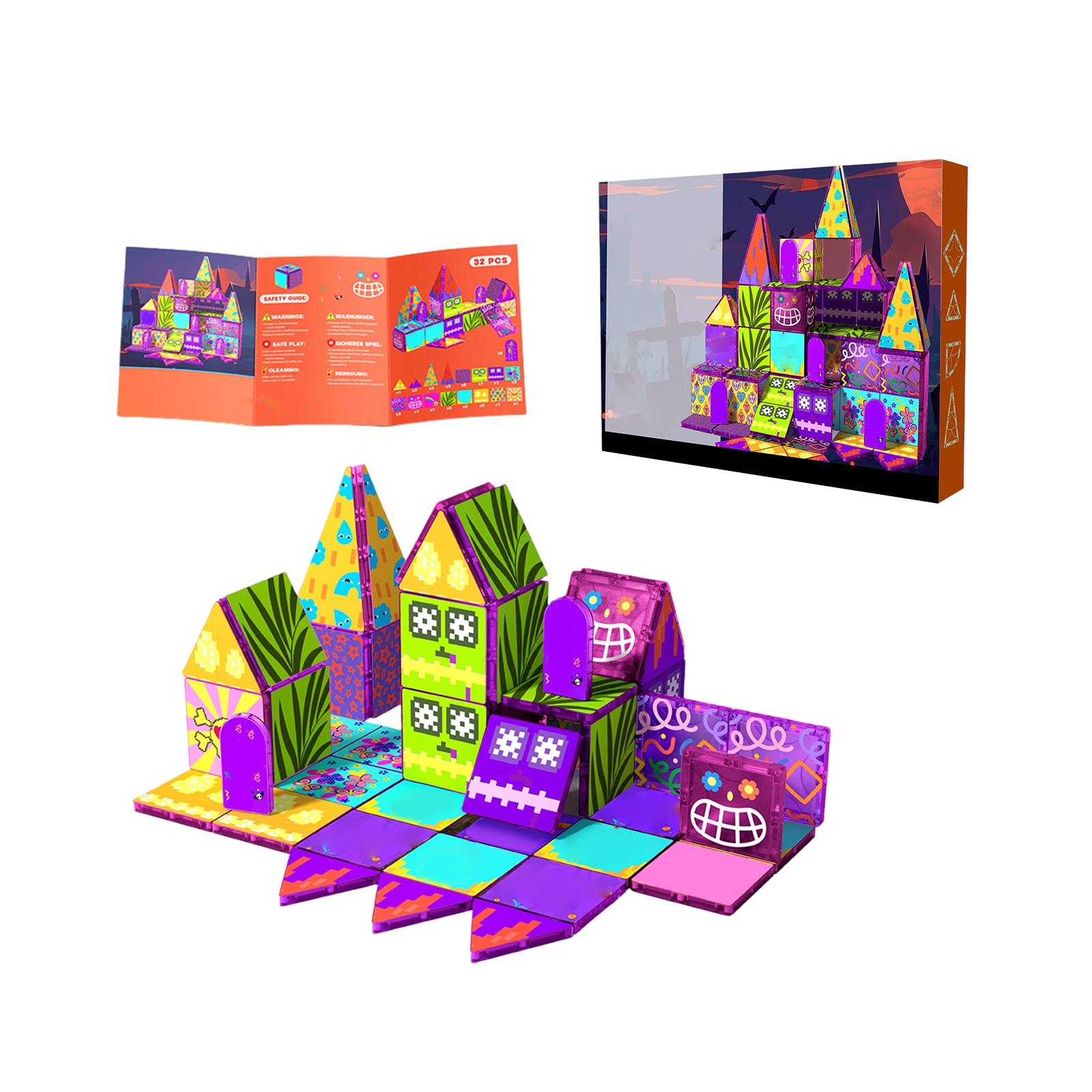 Magnetic Building  , Magnetic Puzzle, Magnetic Assembly, Educational Toys For Children.