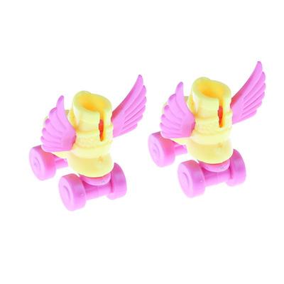 1Pair 3Cm Roller Skate Fancy Doll Shoes Toys For Girls Christmas Decorative