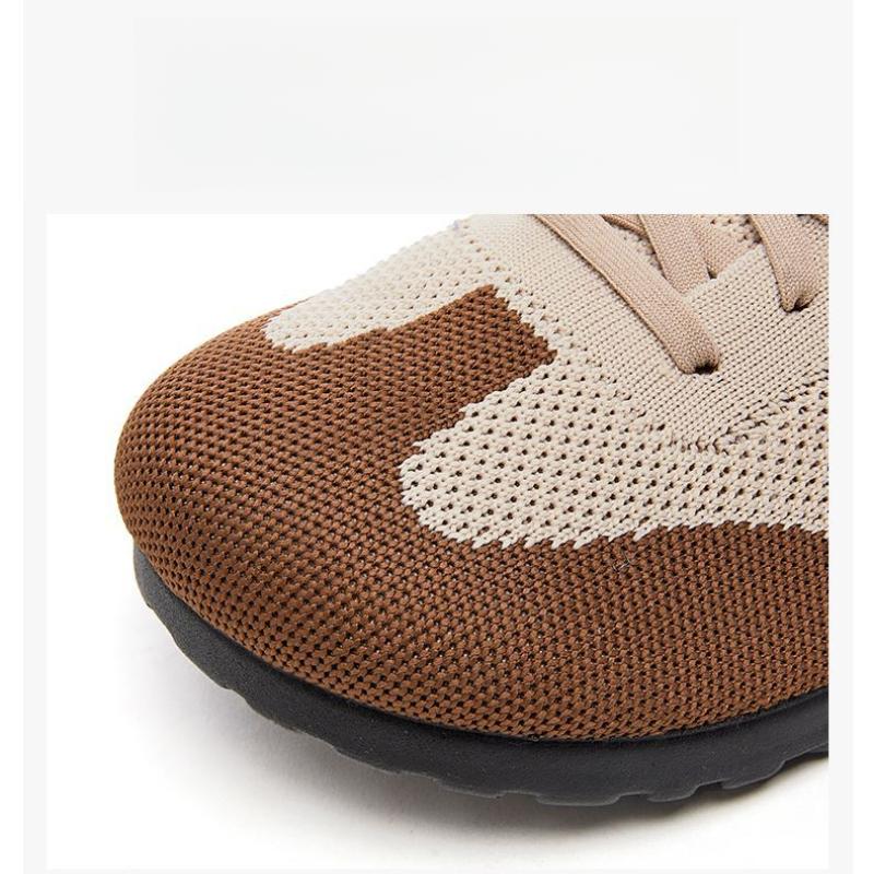 Fly-woven Sports Shoes Breathable S**t-soled Single Shoes Low-top Mother Shoes