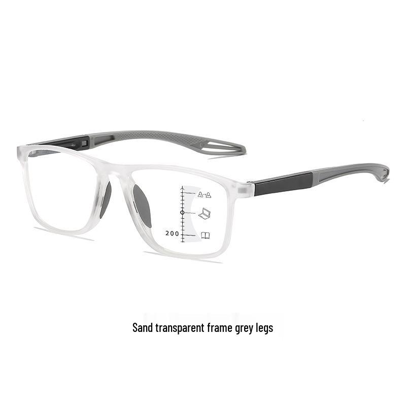 HD Sports Style Anti-Blue Light Ultra-Light Progressive Reading Glasses for Near and Far Vision