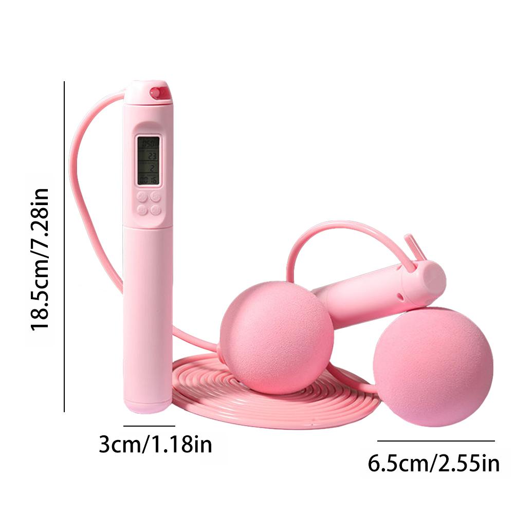 Counting Jump Rope Ball Steel PVC Skipping Rope Exercise Adjustable Size Cordless Jump Rope Fitness Gym Training Home Sport Equipment