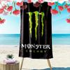 Monster Energy Print Beach Towel, Large Soft Quick Dry Towel for Beach Camping Swimming
