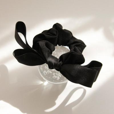 J.Lauren Velvet Big Ribbon Hair Scrunchies H01081