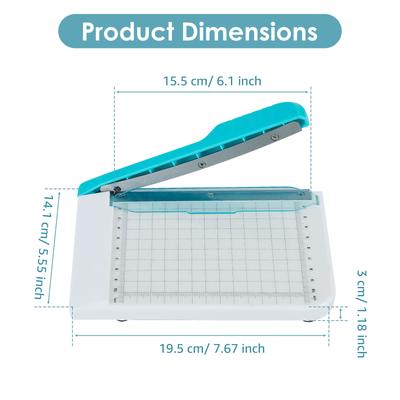 Portable Paper Cutter Stack Paper Trimmer 8 Sheets Capacity Accurate A4 Multi-Paper R4 Corner Rounder Kraft Paper Cutting Board