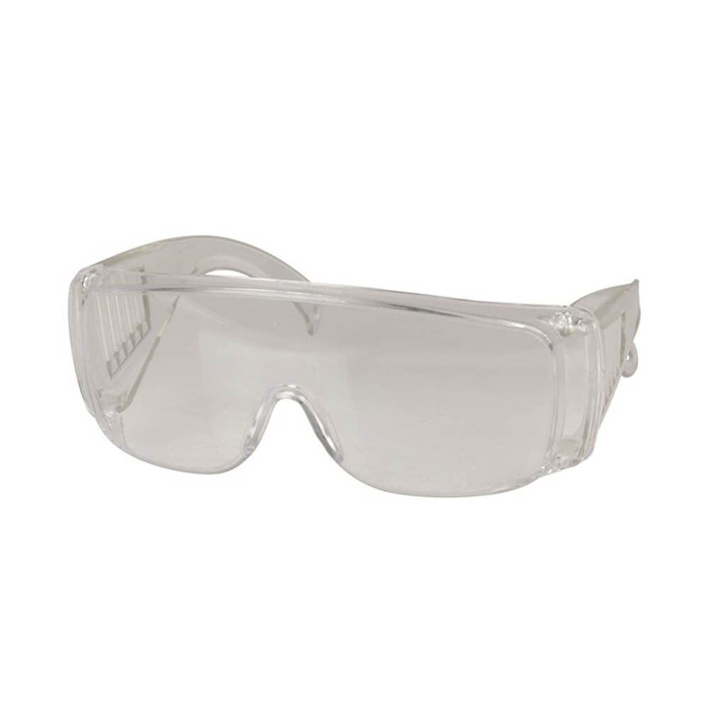 Umschließende klare Schutzbrille
