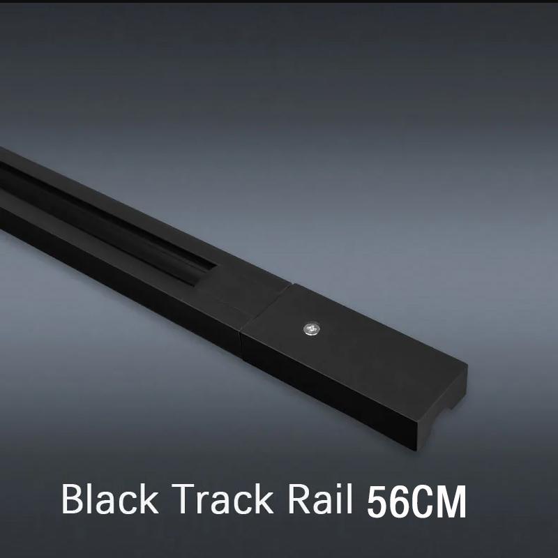1pcs led Track light rail 50cm PVC white  black lead rail connectors rail 2 Wire bracket accessories