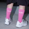 OOSS Women's Reflective Running Crew Socks Pink