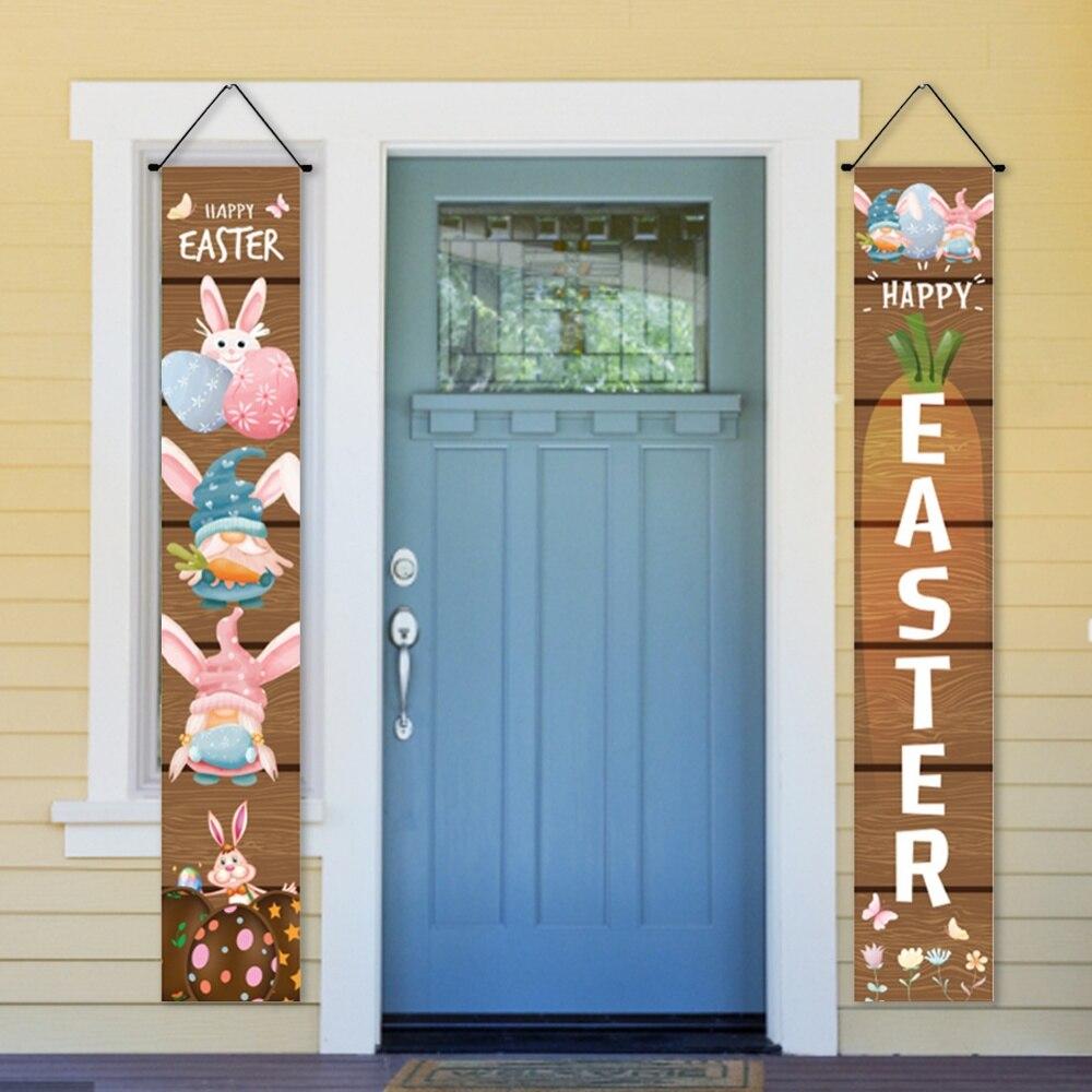 Oster-Couplet Willkommen Frohe Ostern Banner für Frühling Innen Außen