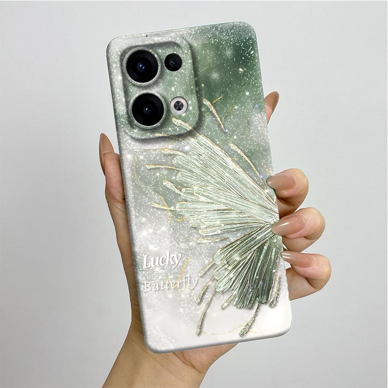 For OPPO Reno 13 CPH2689 Reno13 Phone Case Soft Silicone Funda Sweet Painted Fashion Cartoon Bumper Coque Printed Back Cover