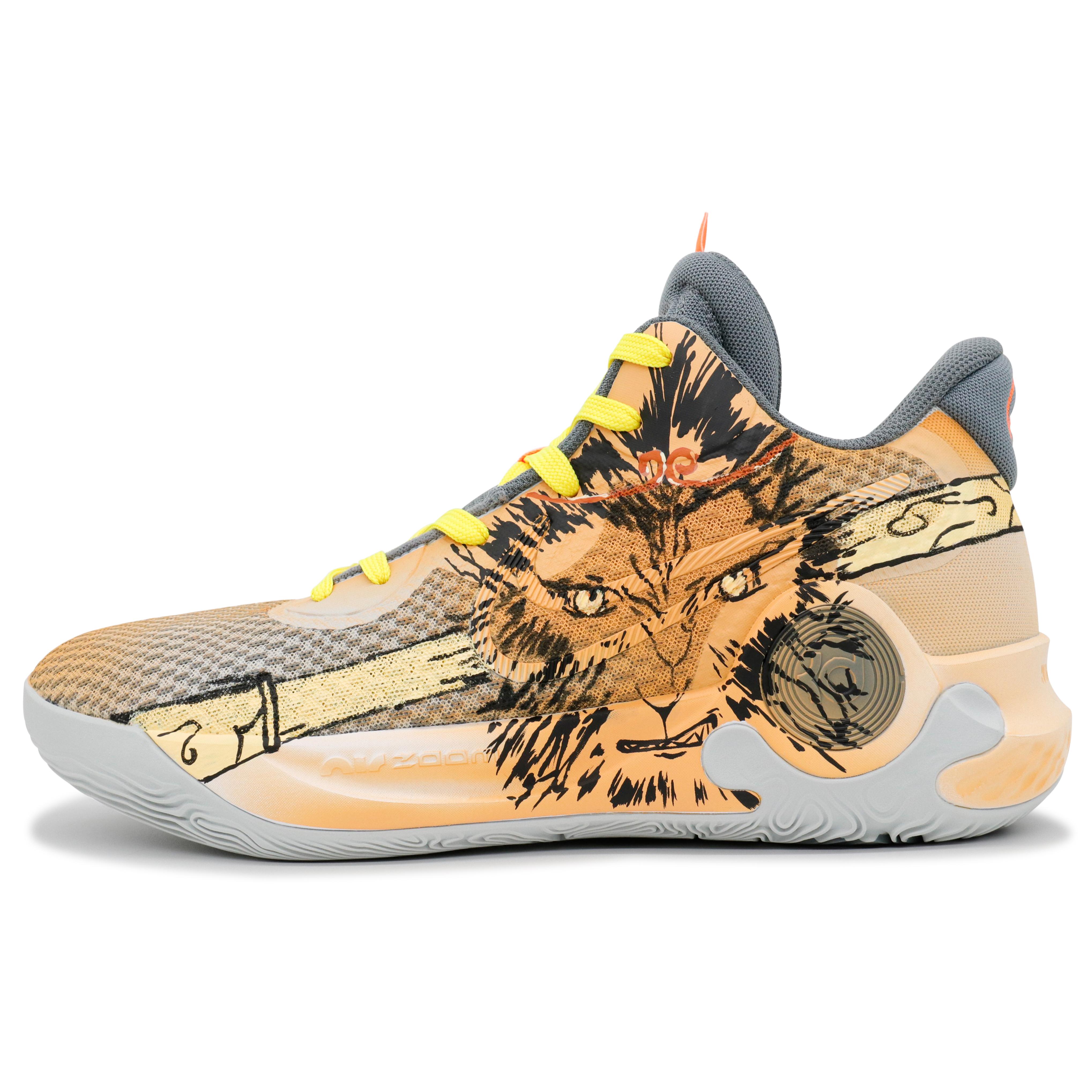 

Nike Trey 5 Goku Legend Abrasion Resistant Cushioning Mid top Basketball Shoes Unisex Orange CW3402-011(Team459-) 44.5