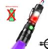 UV Light & Strong Light Flashlight USB Rechargeable Camping Lantern Pets Urine Stains Black Light Led Ultraviolet Torch Lamp