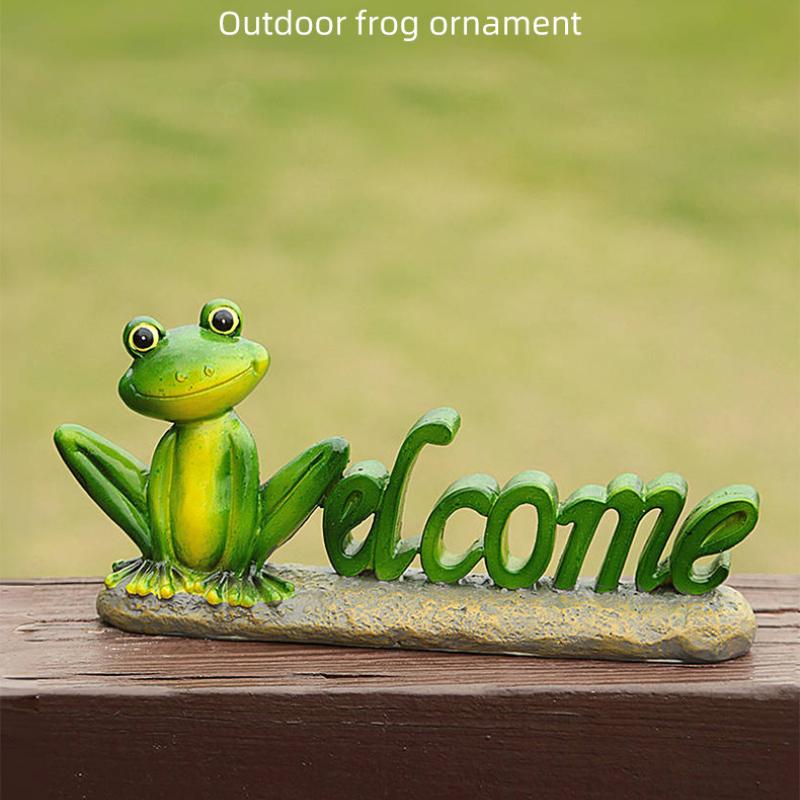 Broaște simulate, Ornamente artizanale din rășină, Semne de bun venit, Balcoane, Curți, Intrări, Forme de animale, Grădină Bonsai, Decorațiuni decorative