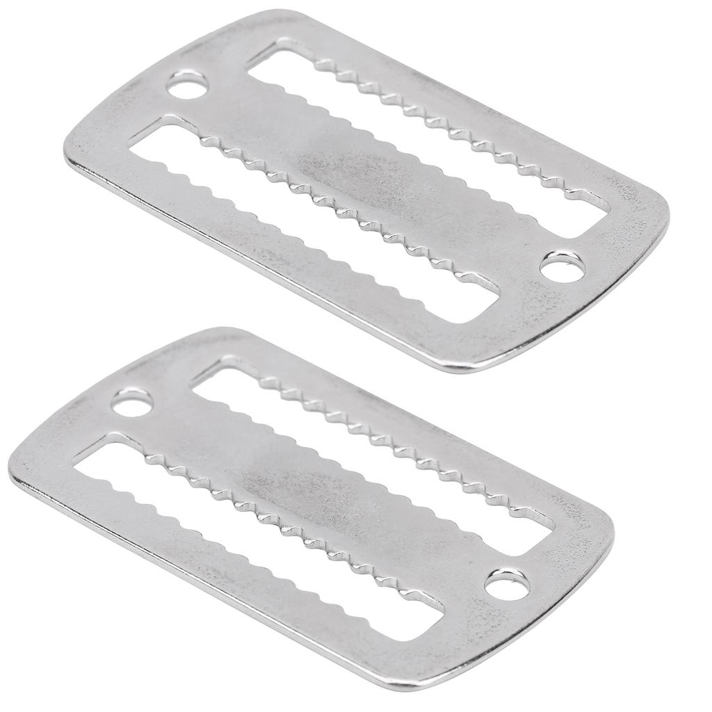 2pcs 316 Stainless Steel Diving Buckle Water Sport Diving Weight Belt Keeper Buckle