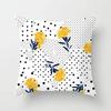 Yellow Flower Pillowcase Office Living Room Home Pillowcase Car Ornaments