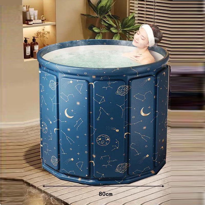 Durable Foldable Full-Body Bathtub - Extra Thick for Home Use