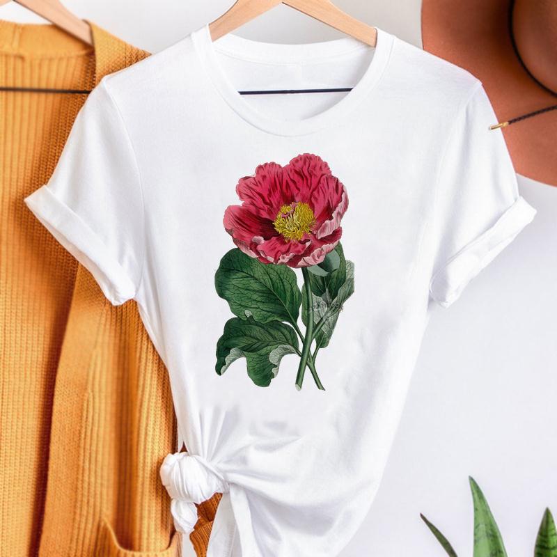 Purple Romance Dandelion Printed T-Shirts Women T Shirt Summer Graphic Tee Shirt Harajuku Top T Shirts For Women Loose Base