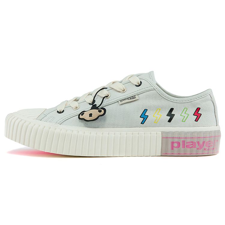 Kappa Player Series Casual Comfortable Durable Low-Top Canvas Shoes Women sneaker Glacier-Gray K0B25VS12D-084