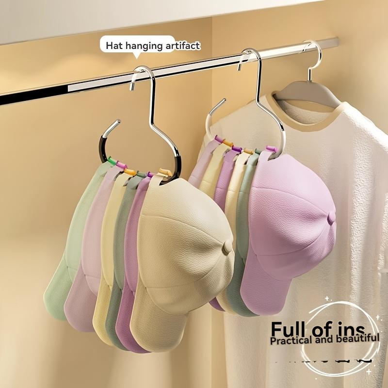 1PC hat storage artifact 1 hanger can hang 8 high-top hats, dormitory wardrobe hanging household multi-functional hat display rack,