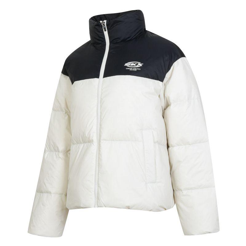 Skechers Fashion Stand Collar Long Sleeve Puffer Jacket Unisex outerwear White P424W231-052S XL