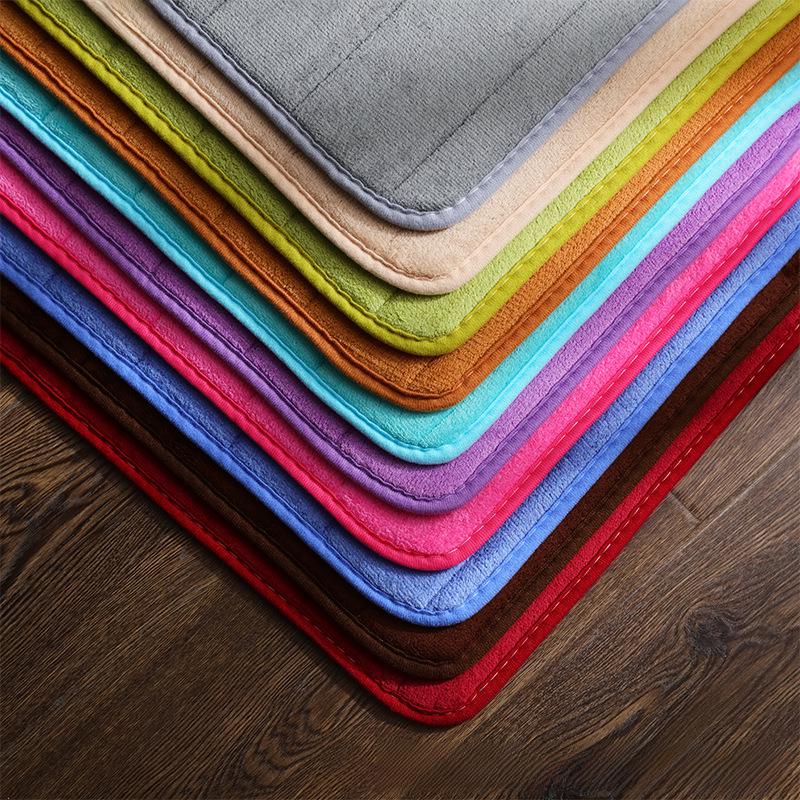 Coral Fleece Absorbent Floor Mat for Bedroom & Bathroom