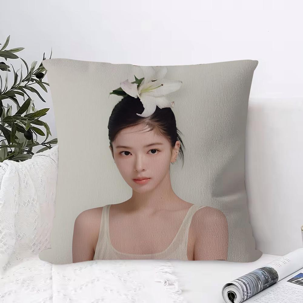 

Roh Jung Eui Cushion Cover Anti-dustmite Pillowcase Invisible Zipper Silky Short Plush Sofa Cushion Cover 30cmx30cm