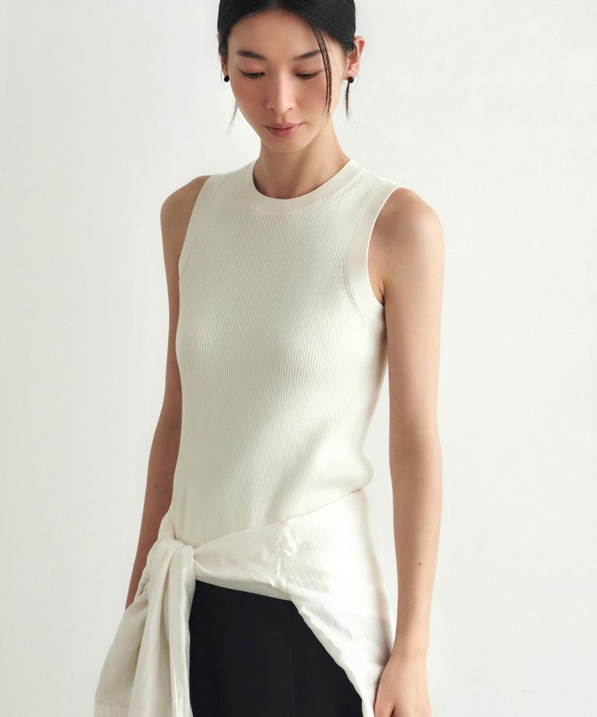 Aesmoeo Mare Cotton Sleeveless (Ivory)