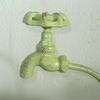 Green Ovals Planter With Decorative Spout High Leg Flower Stand Outdoor Planter For Garden Balcony