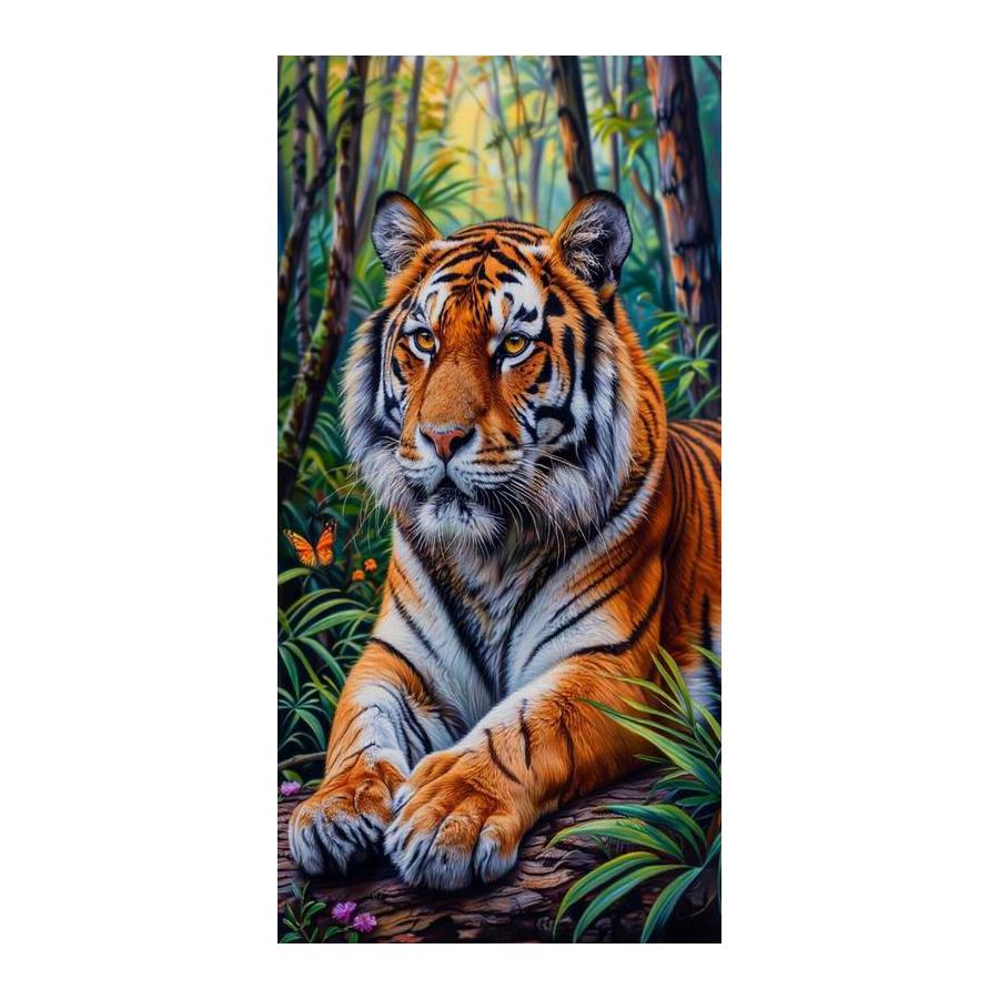Forest Tiger Large Size Diamond Painting New Collection Wild Animals Diy Full Square Round Drill Rhinestone Embroidery Mosaic Cross Stitch Kits