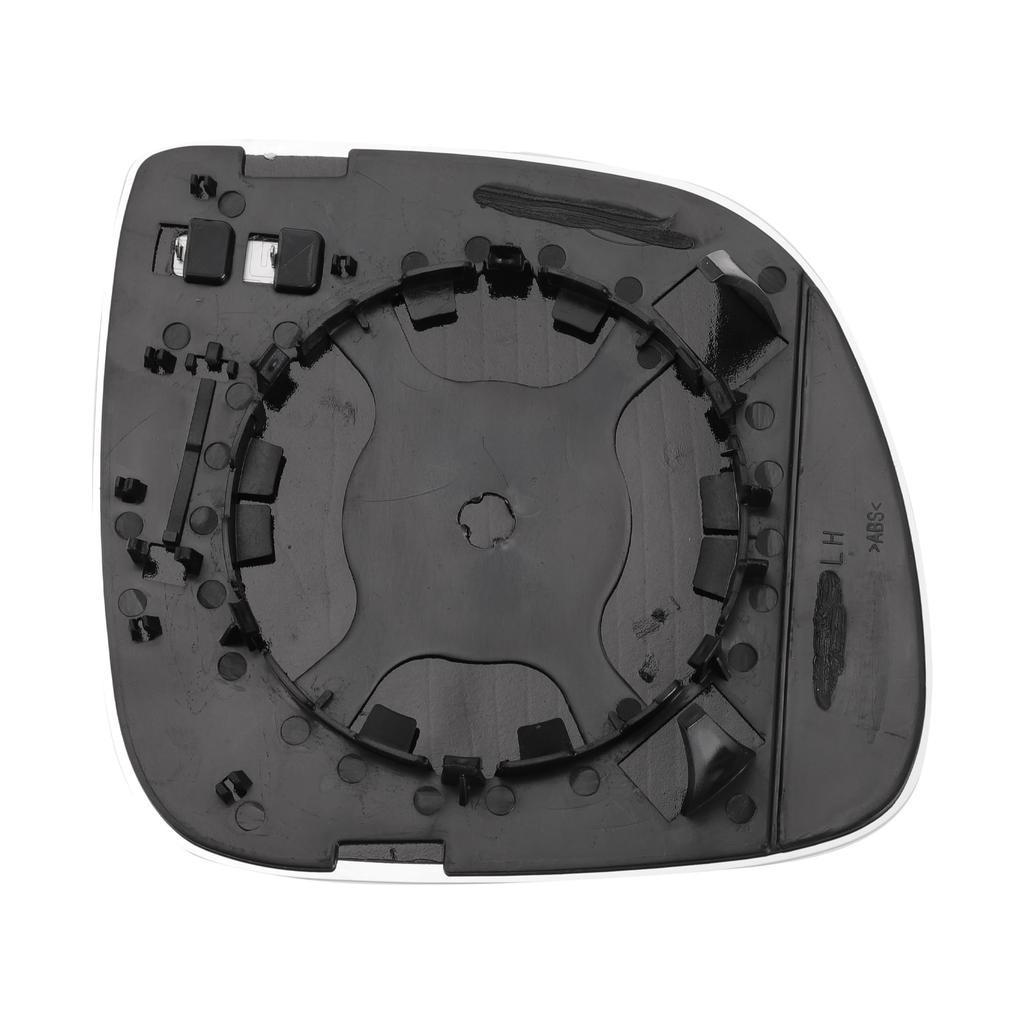 INFINAUTO Left Driver Side Mirror Glass Replacement with White Glass for Volkswagen Touareg Backplate, Convex, Heated, 2007-2010