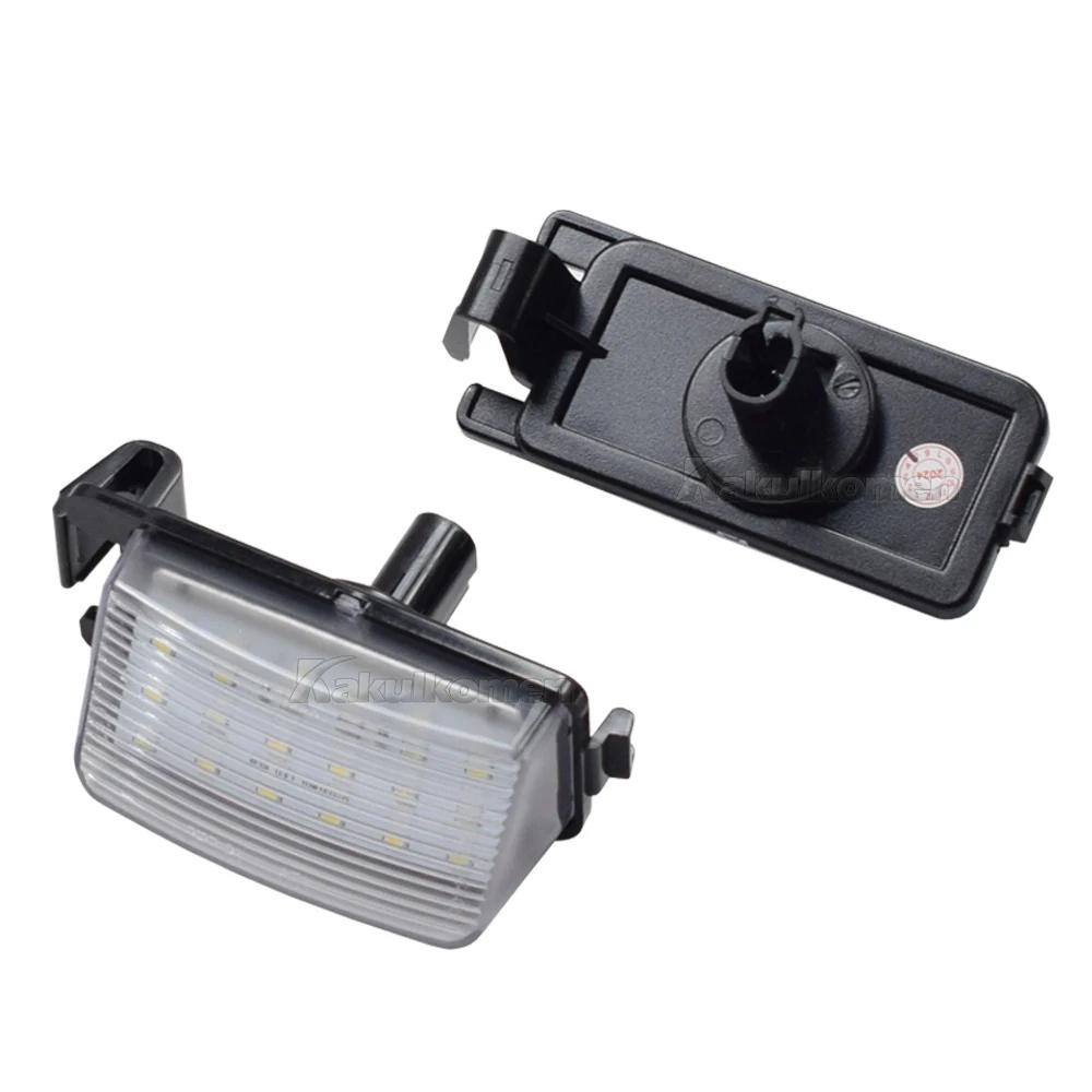 

Пара светодиодных фонарей подсветки номерного знака для Nissan Tiida Livina Versa для Infiniti Nissan Skyline V36 G35 G37 350Z