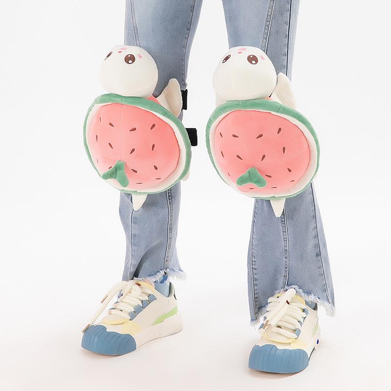 Zimní lyžařské ochranné vybavení Želva plyšová hračka Prdící polštář Měkké roztomilé hnědé medvídě Chrániče kolen Chránič kyčlí Lyžařská protipádová podložka