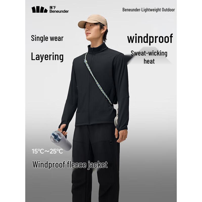beneunder Men's Windproof Microfleece Lined Jacket PM132