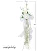 Artificial Rose Wedding Chair Flowers with Air Plants Chair Artificial Flowers  Party