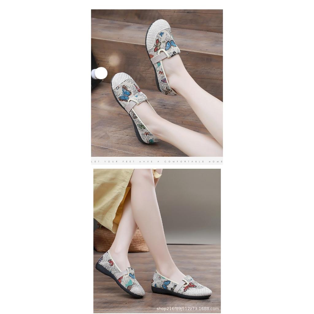 Ladies' Summer Casual Shoes, Fashionable, Non Slip, Breathable, Comfortable Soft Soled Women's Shoes