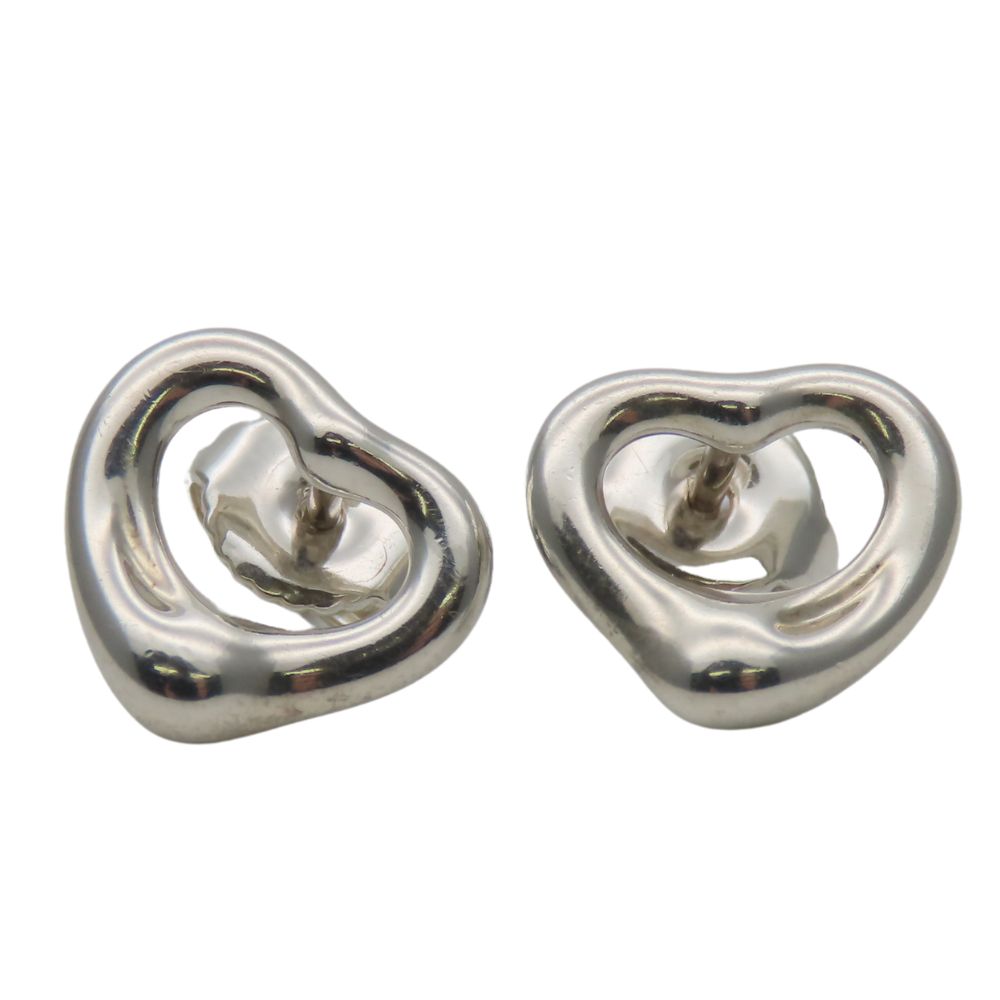 Used TIFFANY&Co. Pierce Open Heart Silver925 2.2g Silver El Saperetti