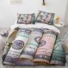 Money Duvet Cover Collection Golden Coins Print Bedding Collection Soft Comfortable Double Queen King Size Comforter Cover For Teens Adults