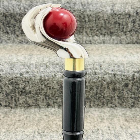 93.98 cm Beautiful Brass Handle Wooden Spiral Walking Stick-Unisex Designer Walking Cane