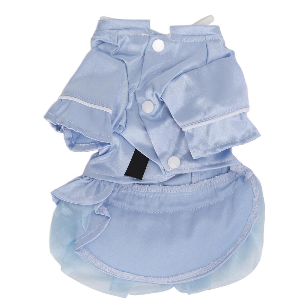 Pet Chinese Style Clothes Spring and Summer Embroidered Skirt Dog Cheongsam Clothes Suitable for