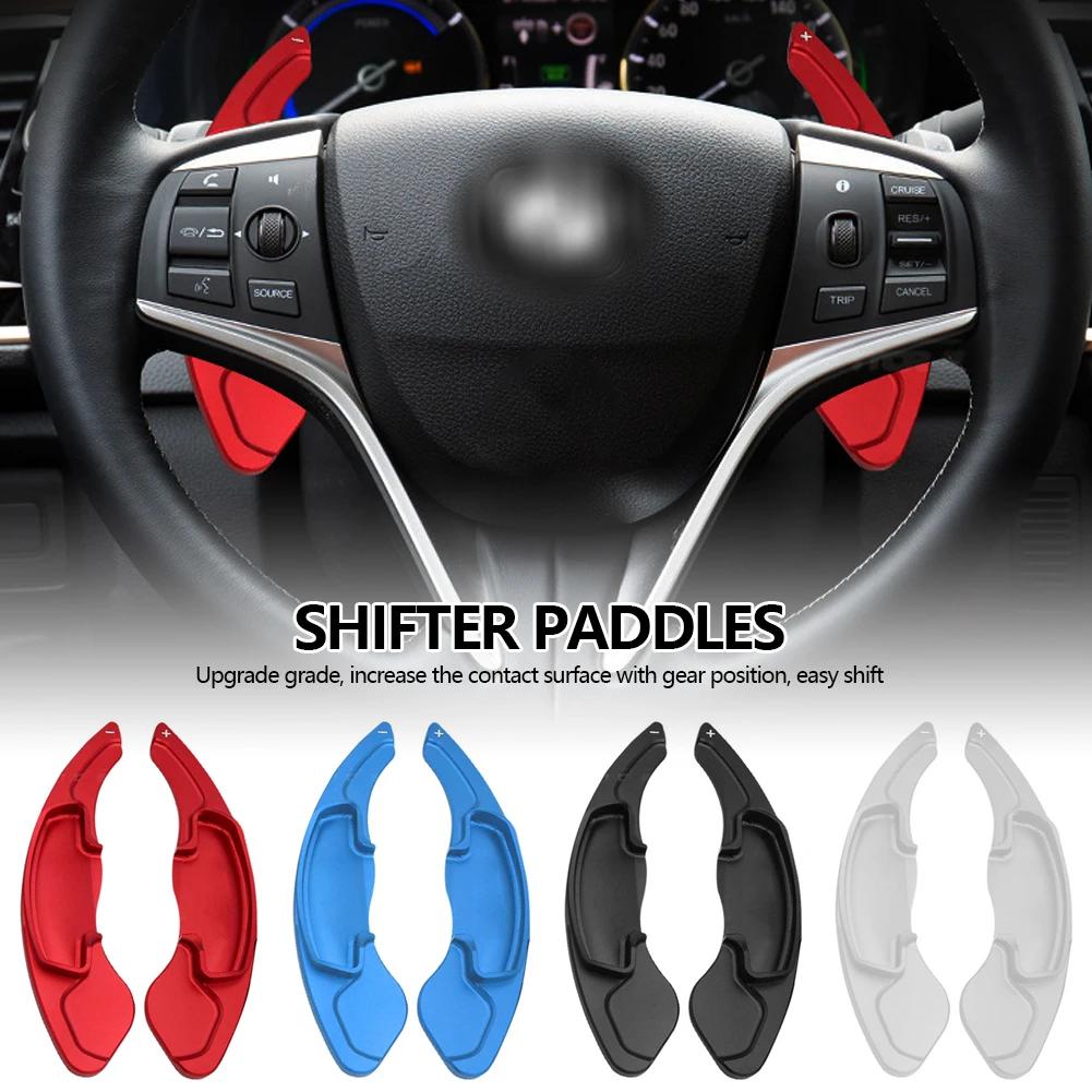 2pcs Aluminum Steering Wheel Shift Paddle Shifter Extension For Honda Spirior Accord Odyssey AVANCIER Acura CR-V UR-V CIVIC
