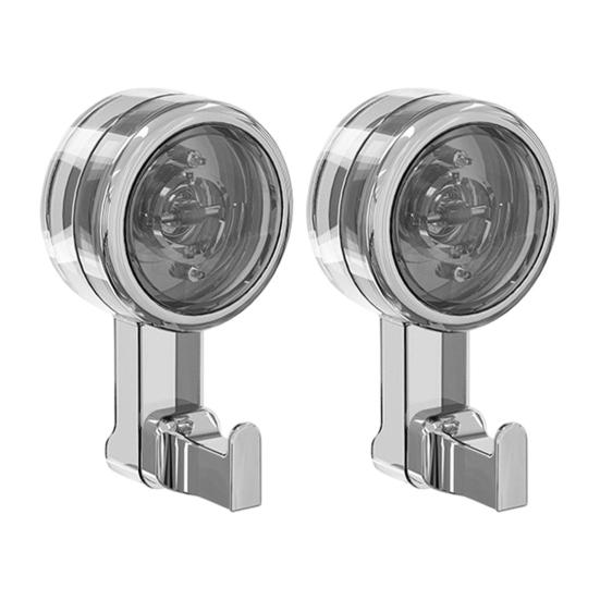 Rotating Suction Cup Hooks with Vacuum Lock Heavy-Duty Waterproof Hooks Reusable Space-Saving Organizer for Bathroom Kitchen