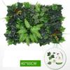 Lobby Decoration Artificial Wealth Leaves Jungle Green Plants Walls DIY Wedding 40 * 60cm Plastic Simulation Plant Wall