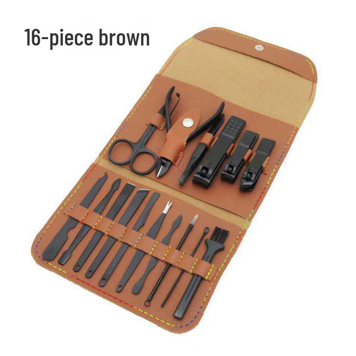Stainless Steel 16-Piece Nail and Beauty Set