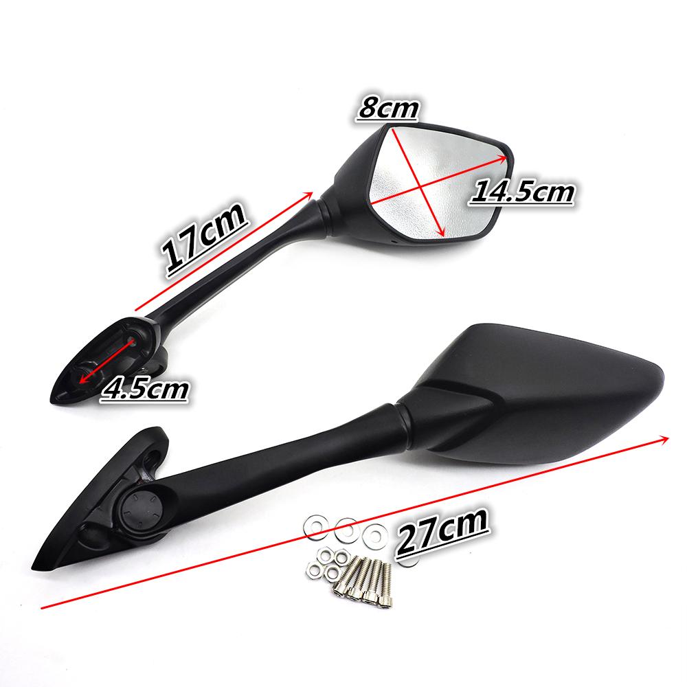For Yamaha YZF R3 R25 2013-2018 Motorcycle Motorbike Foldable Side Mirrors Blind Spot Rearview Mirrors Cover Cap
