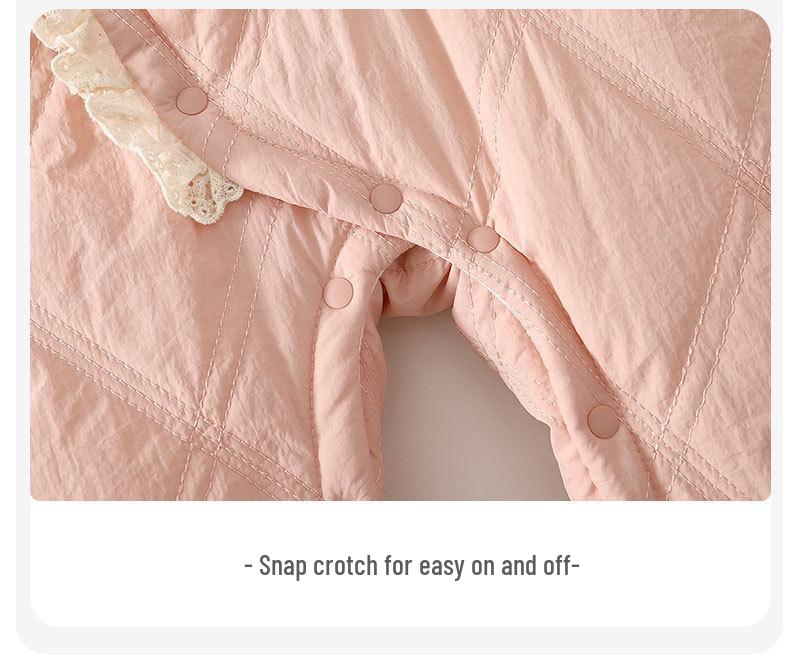Super Cute Thickened Cotton Winter Romper - Warm Baby Crawling Suit & Newborn Onesie
