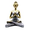 Yoga Woman Figurine Bronze and Silver 24cm