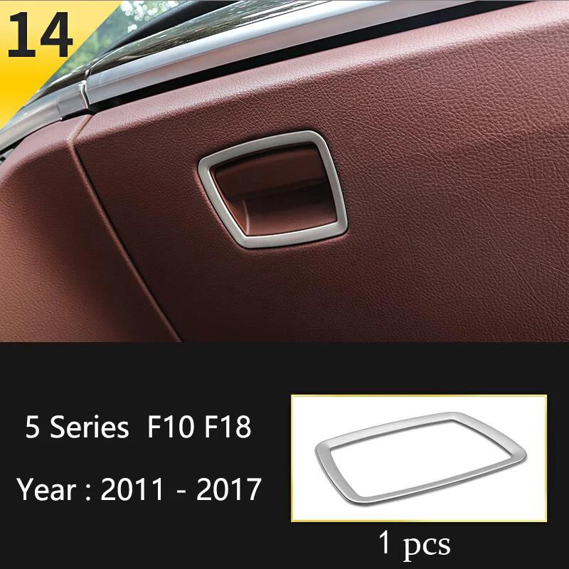Matte Car Styling Interior Door Audio Stereo Speaker Sequ Decorative Cover Trim For BMW 5 Series F10 F11 F18 Auto Accessories